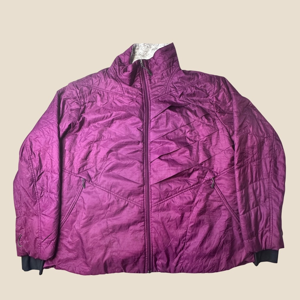 Columbia Jacket Womens 2X Purple Omni-Heat Interchange Puffer Quilted Insulated